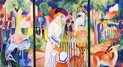 Big Zoo Triptych August Macke